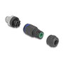 DeLOCK Conector M12 codificado A de 4 pines macho con montaje de tornillo