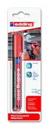 Edding E-300/1-02 Marcador Permanente Punta Redonda Color Rojo