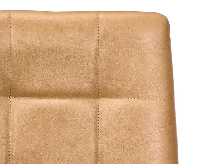 Giftdecor Silla Respaldo Alto Cuero Beige 64 x 10 x 43 cm (Set de 4)