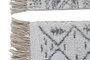 DKD Home Decor Alfombra Boho Blanco Negro 40x60 cm 4 Unidades