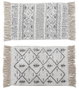 DKD Home Decor Alfombra Boho Blanco Negro 40x60 cm 4 Unidades