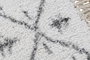 DKD Home Decor Alfombra Boho Blanco Negro 40x60 cm 4 Unidades