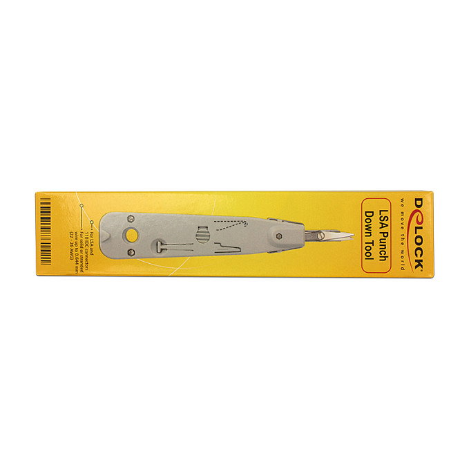 DeLOCK 86152 Netzwerk LSA Auflegewerkzeug Herramienta de Montaje para LSA, 35 x 185 x 25 mm, Gris