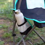 Aktive Silla plegable camping negra con respaldo de rejilla