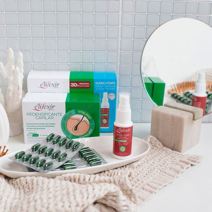 E'Lifexir EsenciALL Redensificante Capilar Cápsulas Lote 2 pz - Vitaminas y Suplementos para Cabello Débil