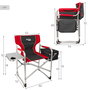 Aktive Silla de camping director con mesa y bolsa térmica