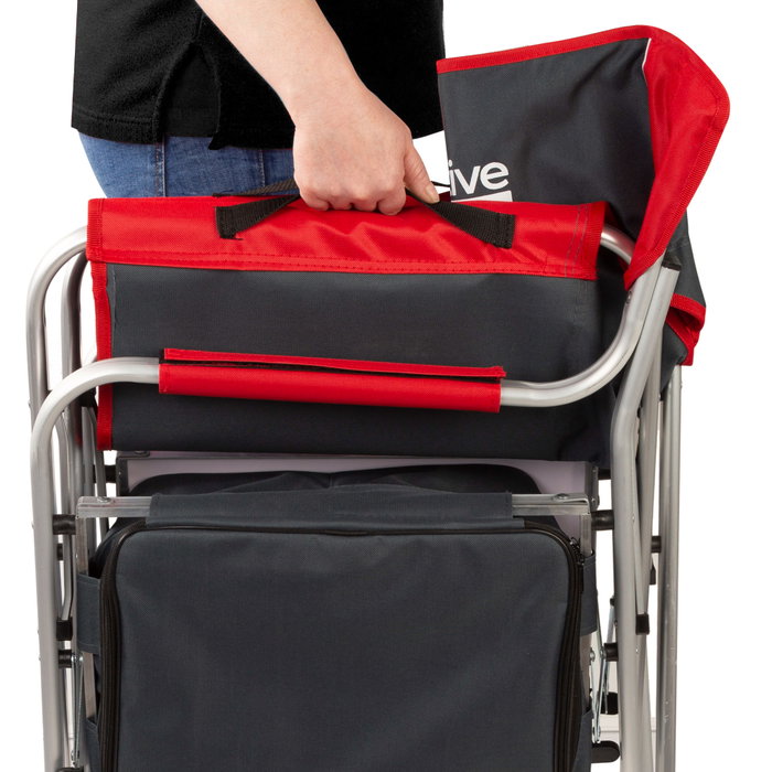 Aktive Silla de camping director con mesa y bolsa térmica