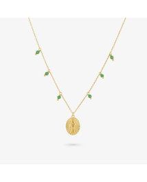 Radiant Collar Gold piedras verdes MADONNA II