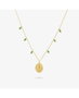 Radiant Collar Gold piedras verdes MADONNA II