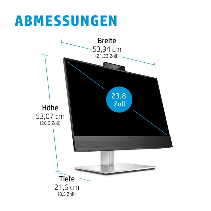 HP Monitor de videoconferencia FHD E24mv G4 23,8 pulgadas HP Monitor de videoconferencia FHD E24mv G4 23,8 pulgadas