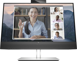 HP Monitor de videoconferencia FHD E24mv G4 23.8" 1920x1080 con webcam integrada y altavoces, 169L0AA