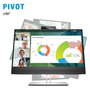 HP E24mv G4 - Monitor de videoconferencia Full HD IPS de 60.5 cm (23.8") con altavoces, cámara 5 MP, micrófono, HDMI, DisplayPort, USB-C, VGA y montaje VESA - Negro/Plata