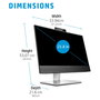 HP E24mv G4 - Monitor de videoconferencia Full HD IPS de 60.5 cm (23.8") con altavoces, cámara 5 MP, micrófono, HDMI, DisplayPort, USB-C, VGA y montaje VESA - Negro/Plata
