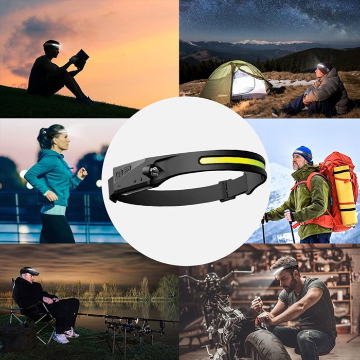 Denver SSH-50 LED Head Lamp con Batería y Sensor Denver SSH-50 LED Head Lamp con Batería y Sensor