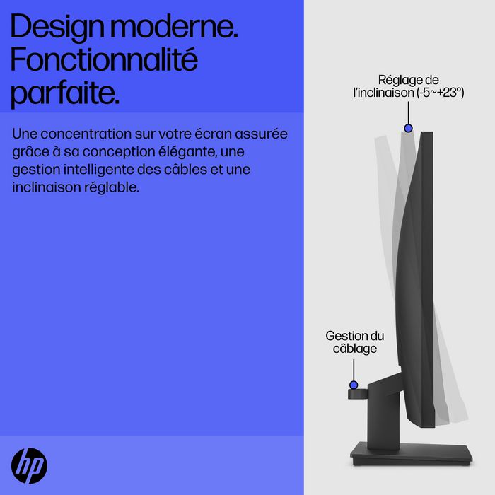 HP V22v G5 Monitor FHD 21.45" (54.5 cm) - Resolución Full HD 1920x1080, 75Hz, AMD FreeSync, Inclinación Ajustable