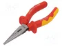 BM GROUP Alicates semiredondos con aislamiento 160mm