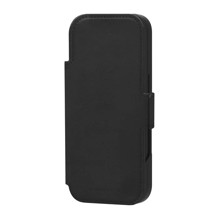 Apple Funda Folio Lynge MS para iPhone 17 Air - Negro, Cuero de Grano Entero, Compatible con MagSafe, Cierre Magnético, con 3 Bolsillos para Tarjetas, Resistente a Rayones