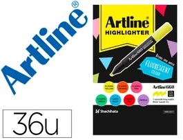 Artline Rotulador Fluorescente EK-660 Expositor 36 Unidades Colores Surtidos