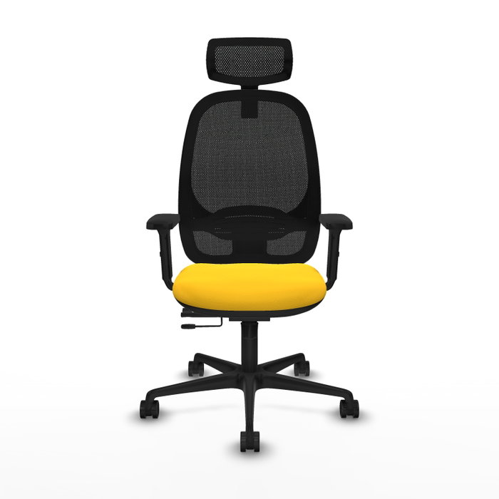 PIQUERAS Y CRESPO Silla de oficina Cilanco Amarillo y Negro PIQUERAS Y CRESPO Silla de oficina Cilanco Amarillo y Negro
