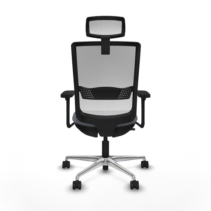 PIQUERAS Y CRESPO Silla de oficina Haches con mecanismo Sincro/Traslack, Gris y Blanco PIQUERAS Y CRESPO Silla de oficina Haches con mecanismo Sincro/Traslack, Gris y Blanco