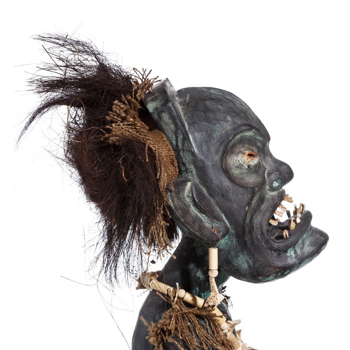 S/2 Figura Negro Madera Decoración 50 X 53 X 67 cm