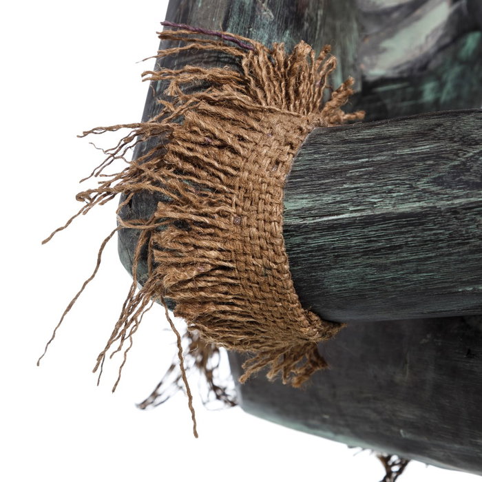 S/2 Figura Negro Madera Decoración 50 X 53 X 67 cm