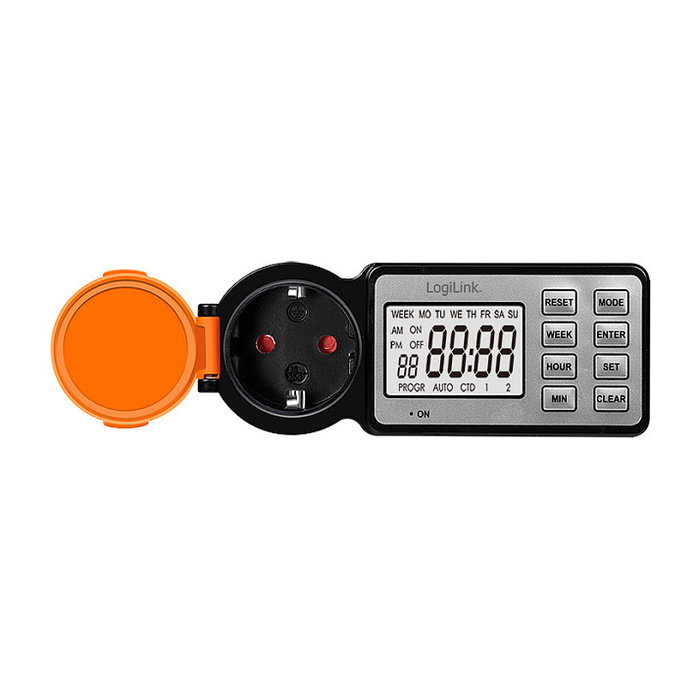 LogiLink Interruptor de tiempo digital para exterior