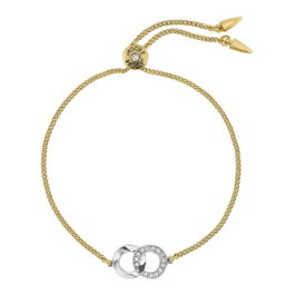 Adore Pulsera Signature Dorada con Cristales Swarovski