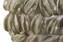 DKD Home Decor Centro de Mesa Gres Carambola Blanco y Verde