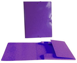 SENFORT Carpeta de solapas y gomas Morado