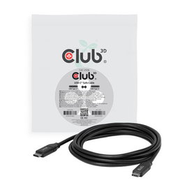 CLUB-3D Cable USB-C de Carga Segura 240W 2m Negro