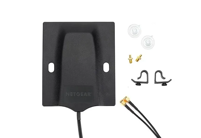 Netgear 6000451 - Antena Externa 2.5 dBi, 1710-5925 MHz, para Móviles y Routers como MR1100, MR5200, LM1200, Longitud de Cable 100 m, Negro