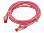 GOOBAY Patch Cord Cat 6 S/FTP 2m Rosa