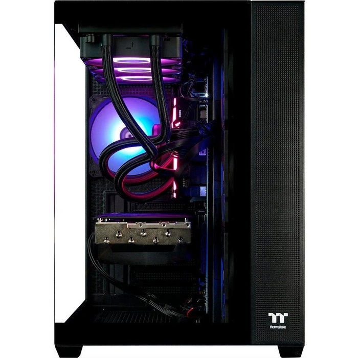 Thermaltake FTW RTX 5080 Black, PC Gaming Windows 11 Home 64-Bit, Caja Torre Negro/Transparente
