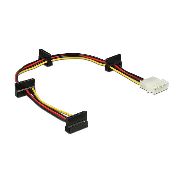 DeLOCK Cable de Alimentación Molex 4 Pin a 4 x SATA 15 Pin, 0,4 m DeLOCK Cable de Alimentación Molex 4 Pin a 4 x SATA 15 Pin, 0,4 m
