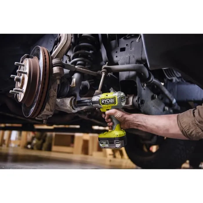 Ryobi AAAOB38126 Llave de Impacto Sin Escobillas 18V 200/350/700 Nm Aflojamiento 900 Nm Cuadradillo 1/2"