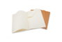 Moleskine Set de 3 Libretas Cahier Large Rayado Marrón Kraft
