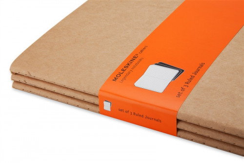 Moleskine Set de 3 Libretas Cahier Large Rayado Marrón Kraft Moleskine Set de 3 Libretas Cahier Large Rayado Marrón Kraft