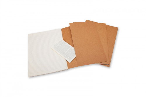 Moleskine Set de 3 Libretas Cahier Large Rayado Marrón Kraft Moleskine Set de 3 Libretas Cahier Large Rayado Marrón Kraft