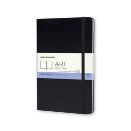 Moleskine ARTQP054 Cuaderno de Bocetos Negro M (11.5x18cm) Tapa Dura Papel 165g/m2
