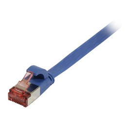Synergy21 Patch Cord Cable RJ45 Cat6 250MHz 1m Azul FTP(U/FTP) TPE(Superflex) Plano para Red