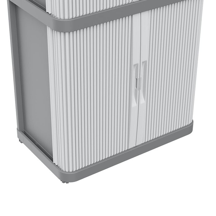 Terry Rolling Space Modular 3 Armario Modular 170 x 59 x 36 cm Gris Interior/Exterior Pies Regulables Puertas Correderas