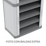 Terry Rolling Space Modular 3 Armario Modular 170 x 59 x 36 cm Gris Interior/Exterior Pies Regulables Puertas Correderas