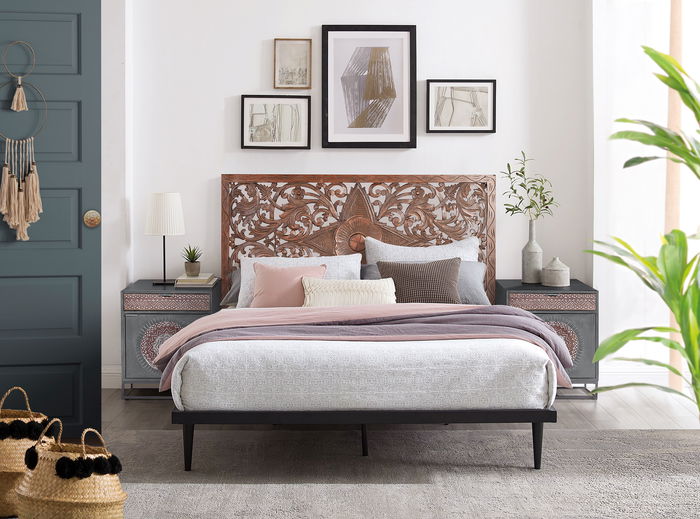 Giner y Colomer Vitrina Madera de Mango Maciza 2 Puertas Blanco Envejecido 160x110 cm Giner y Colomer Vitrina Madera de Mango Maciza 2 Puertas Blanco Envejecido 160x110 cm