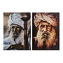 DKD Home Decor Set de 2 Cuadros en Lienzo y MDF 50x70 cm