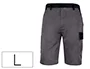 Deltaplus Bermuda de Trabajo Gris Talla L con Cintura Ajustable y 5 Bolsillos