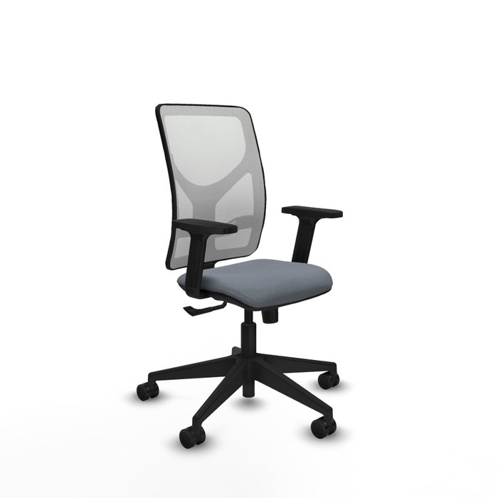 PIQUERAS Y CRESPO Silla de oficina Motilla con mecanismo Sincro, Gris y Blanco PIQUERAS Y CRESPO Silla de oficina Motilla con mecanismo Sincro, Gris y Blanco