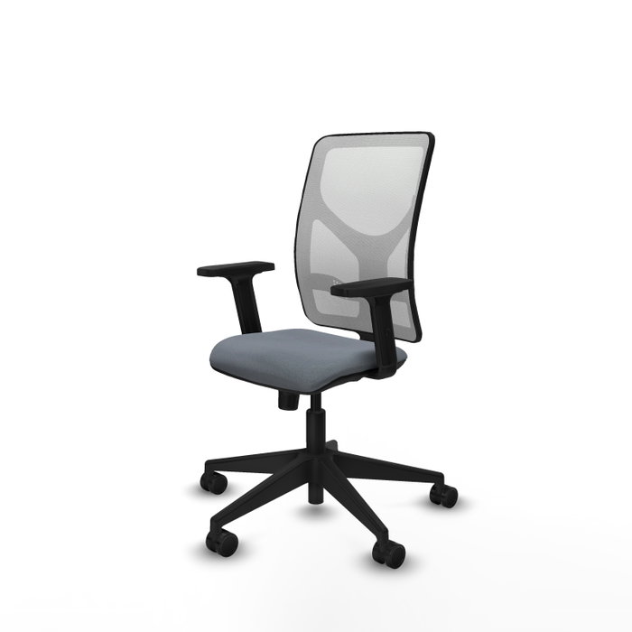 PIQUERAS Y CRESPO Silla de oficina Motilla con mecanismo Sincro, Gris y Blanco PIQUERAS Y CRESPO Silla de oficina Motilla con mecanismo Sincro, Gris y Blanco