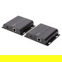 Digitus Extender Set HDMI 4K por IP Cat5/5e/6/7 Negro, Extensor de Señal AV hasta 120m Cableado, Transmisor y Receptor para Alta Definición
