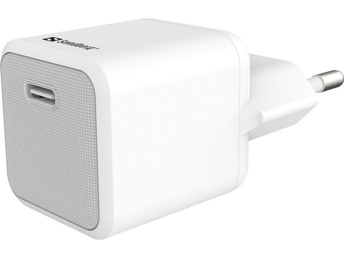 SANDBERG Kit de Cargador USB-C 20W con Cable USB-C a USB-C 1M